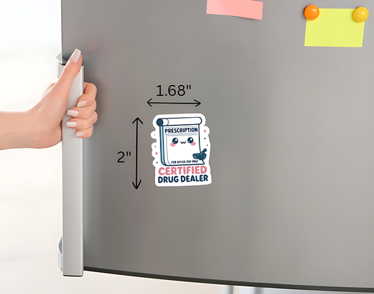 Certified Drug Dealer Magnet