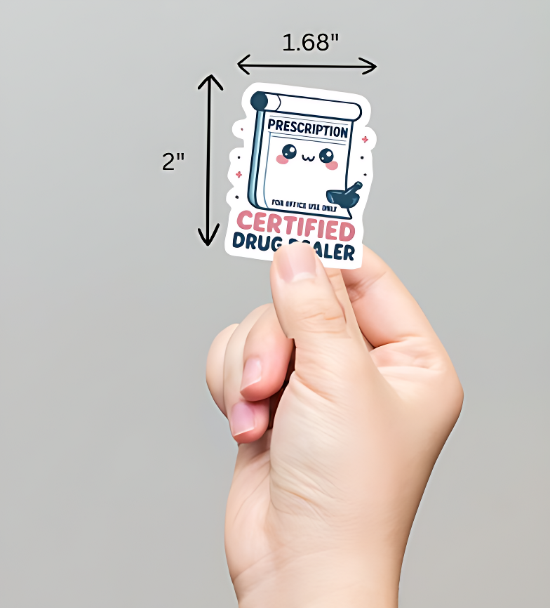 Certified Drug Dealer Sticker