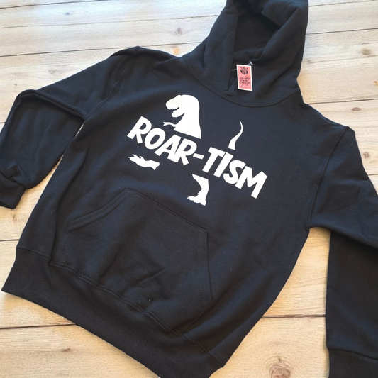 Roar-tism Autism Awareness Kids Hoodie