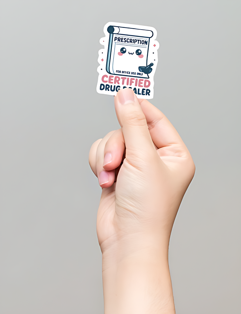 Certified Drug Dealer Sticker