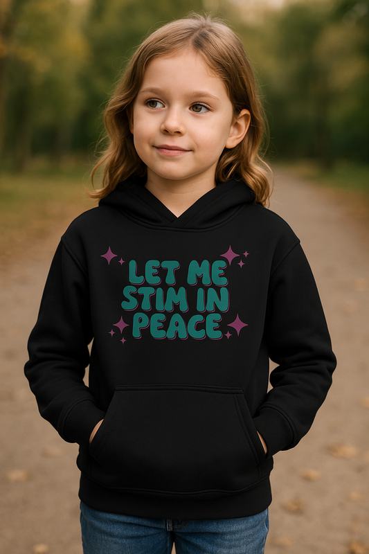 Let Me Stim In Peace Autism Awareness Youth Hoodie