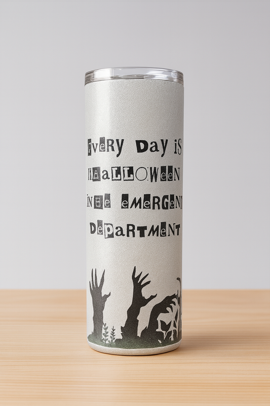 Every Day Is Halloween Glitter Tumbler