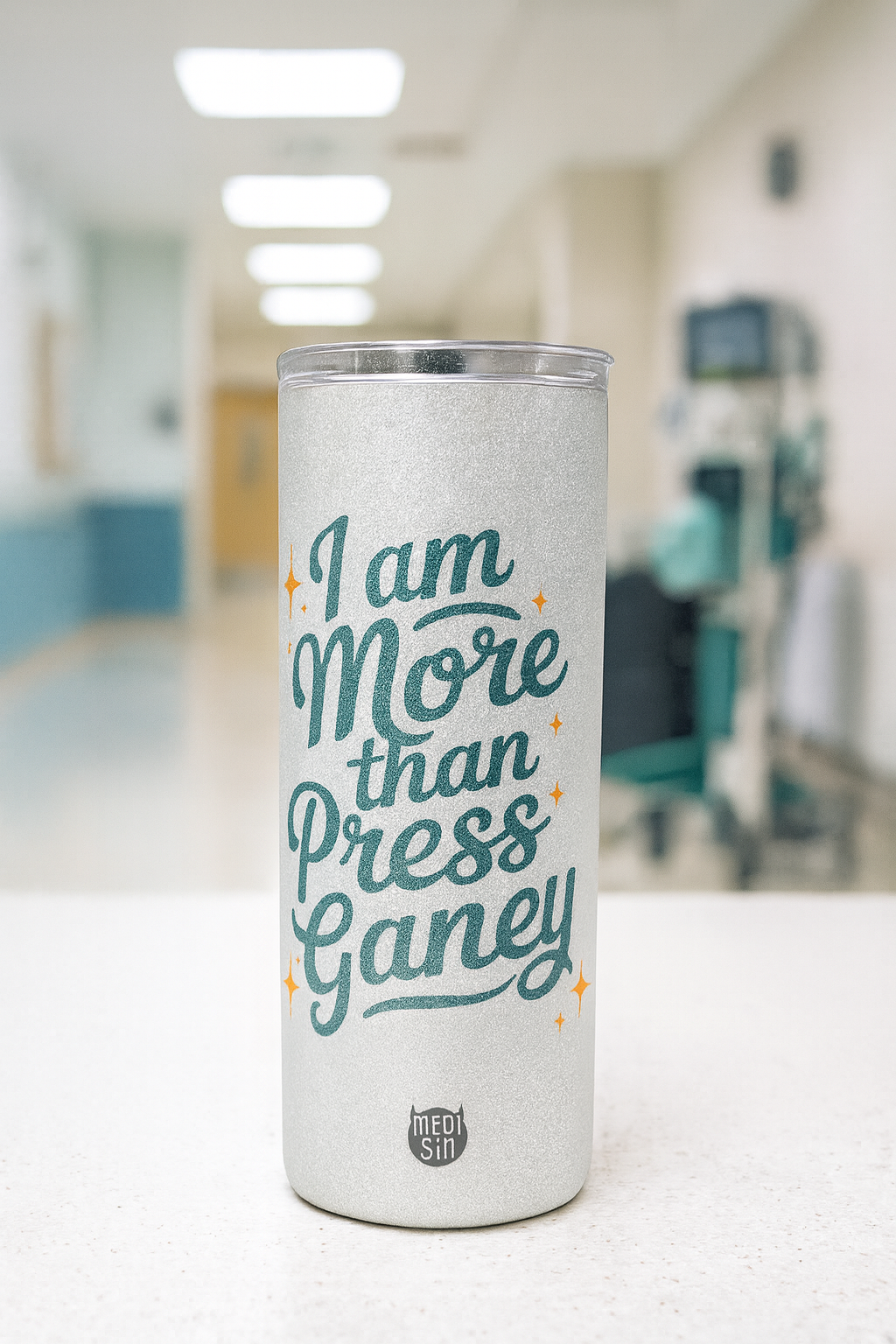 More Than Press Ganey Glitter Tumbler