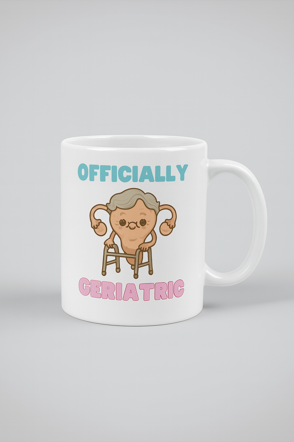 Officially Geriatric Uterus Mug