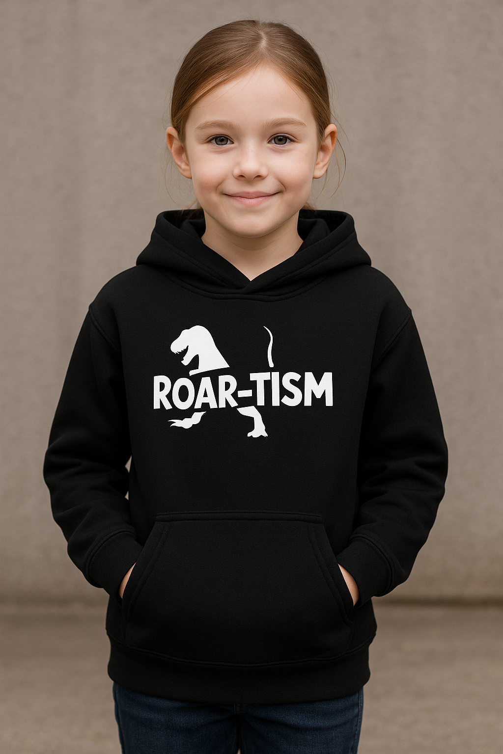 Roar-tism Autism Awareness Kids Hoodie