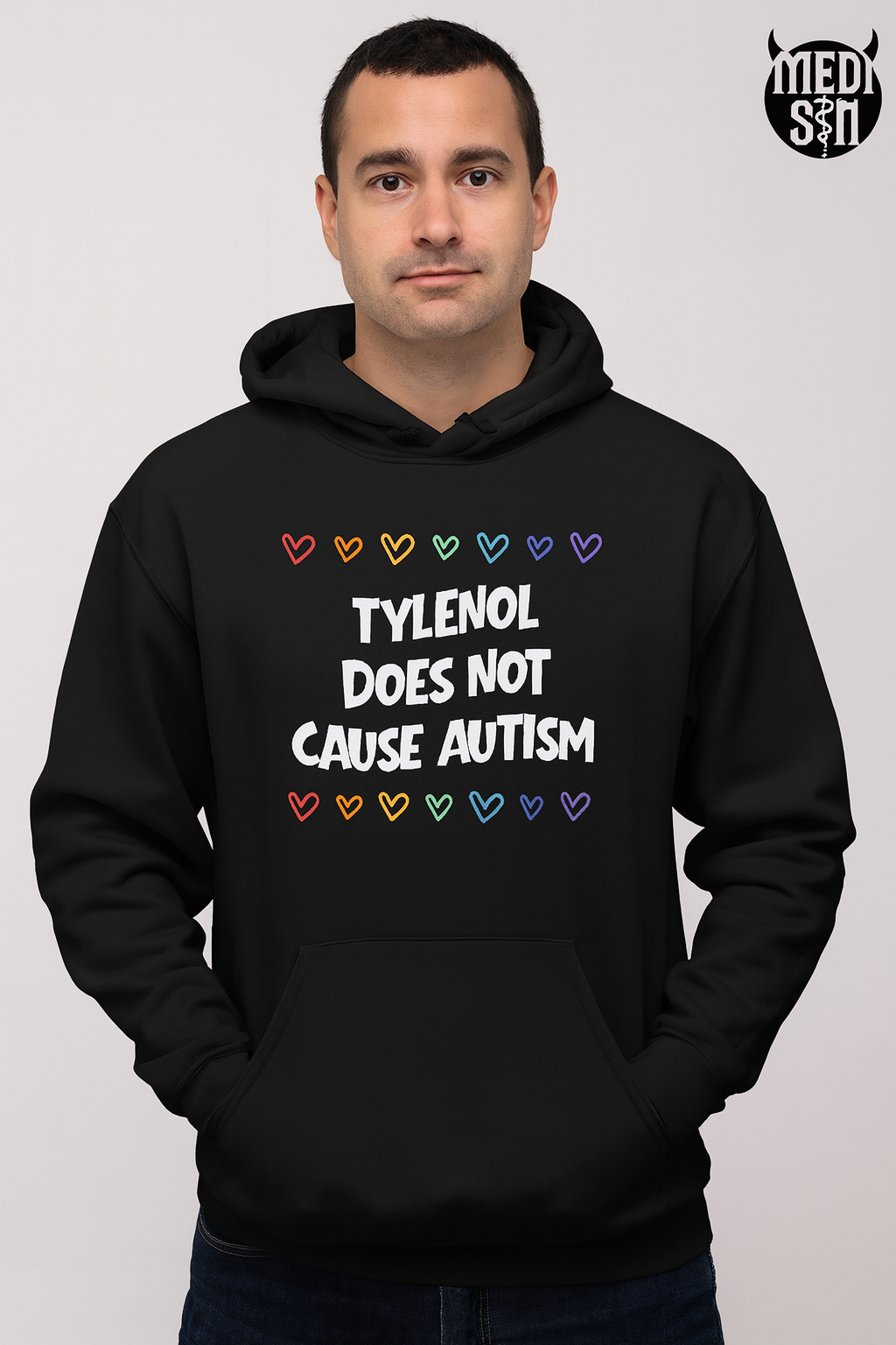 Tylenol Does Not Cause Autism Unisex Autism Awareness Hoodie