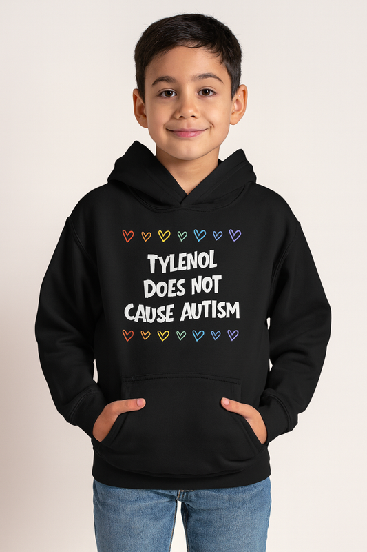 Tylenol Does Not Cause Autism Youth Hoodie