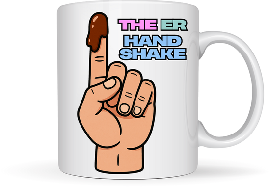 The ER Handshake Mug