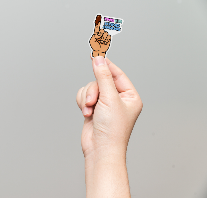 The ER Handshake Sticker