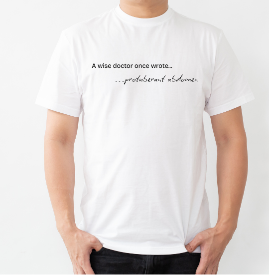 Protuberant Protuberant Abdomen Unisex T-shirt – Medisin