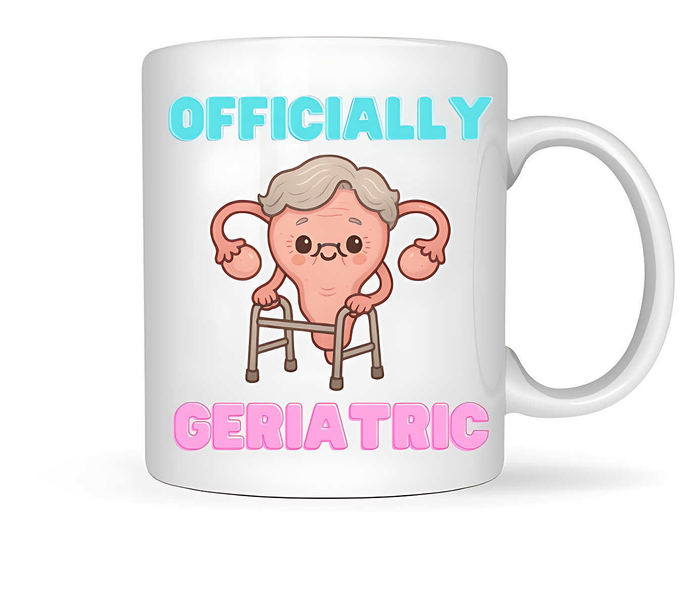 Officially Geriatric Uterus Mug