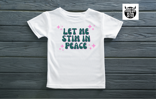 Let Me Stim In Peace Unisex Youth T-Shirt