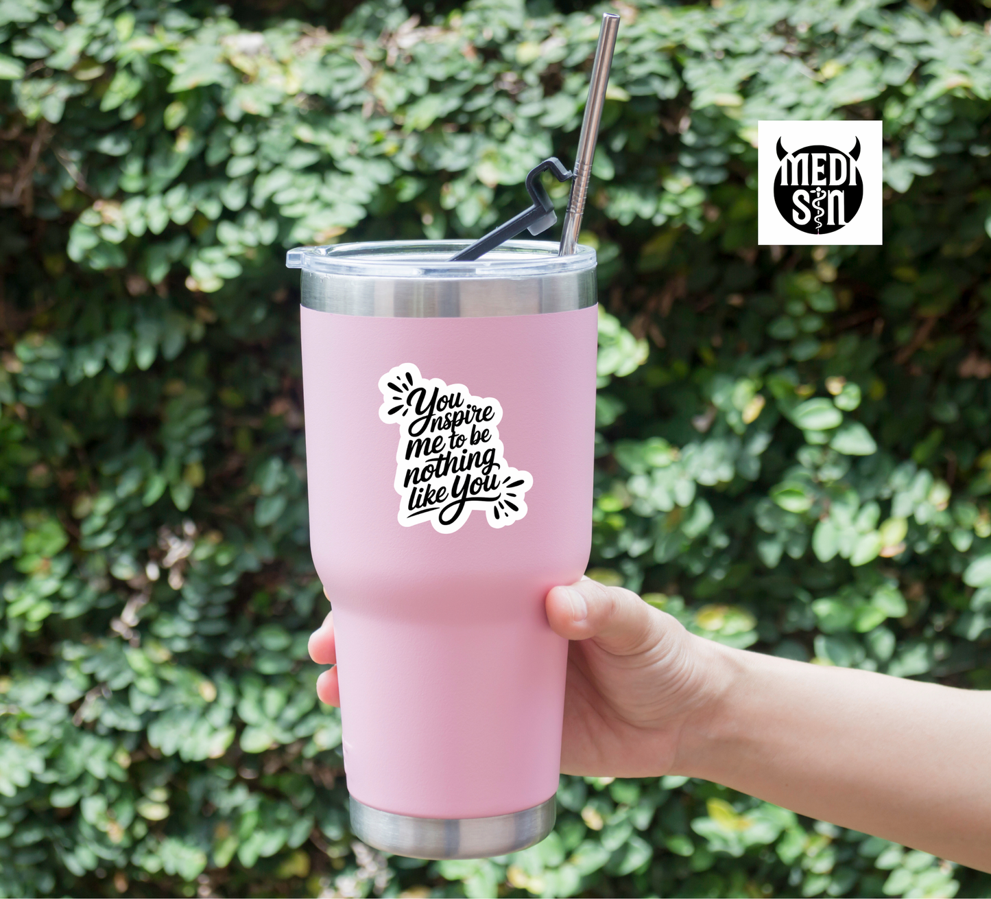 Inspired to be nothing like you sticker